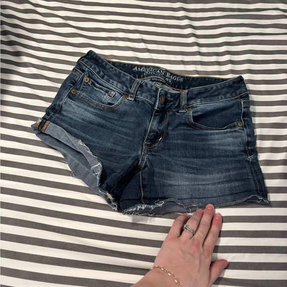 American Eagle Outfitters Pants - American Eagle Outfitters Dark Blue Jean Shorts